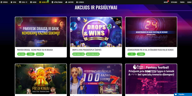 Topsport akcijos ir nuolaidos