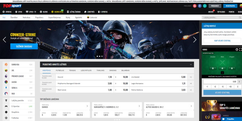 Topsport Pagrindinis Puslapis